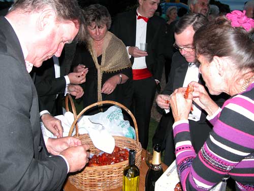 Basket of crayfish